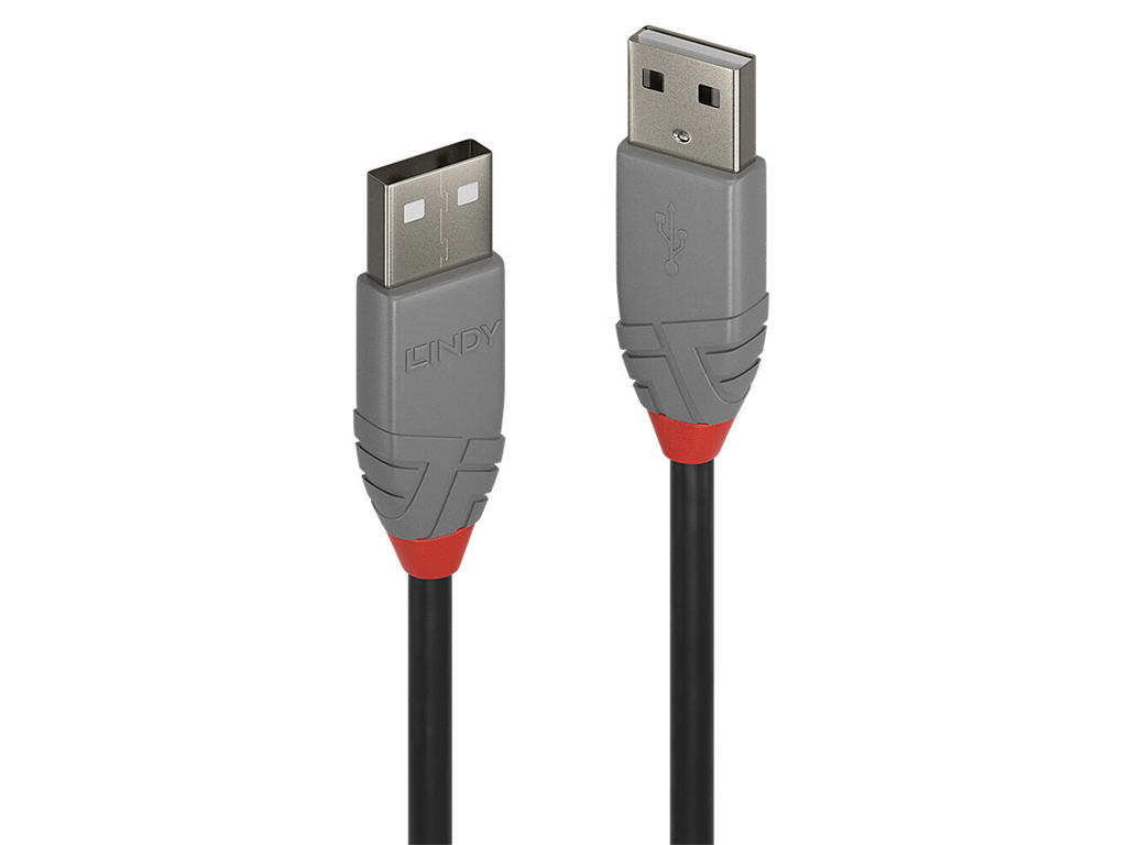 Lindy 36693 USB-kabel USB 2.0 2 m USB A Sort, Grøn, Rød