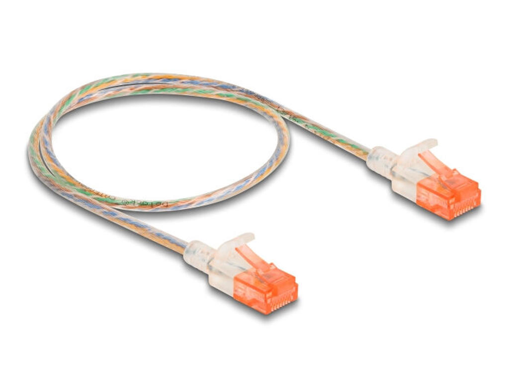 DeLOCK 80352 netværkskabel Transparent 0,5 m Cat6a U/UTP (UTP)