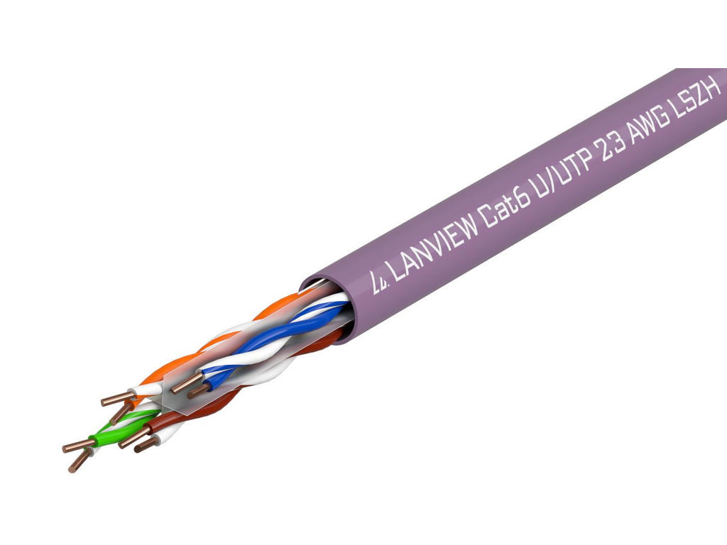 Lanview LVN122150 netværkskabel Lilla 305 m Cat6 U/UTP (UTP)