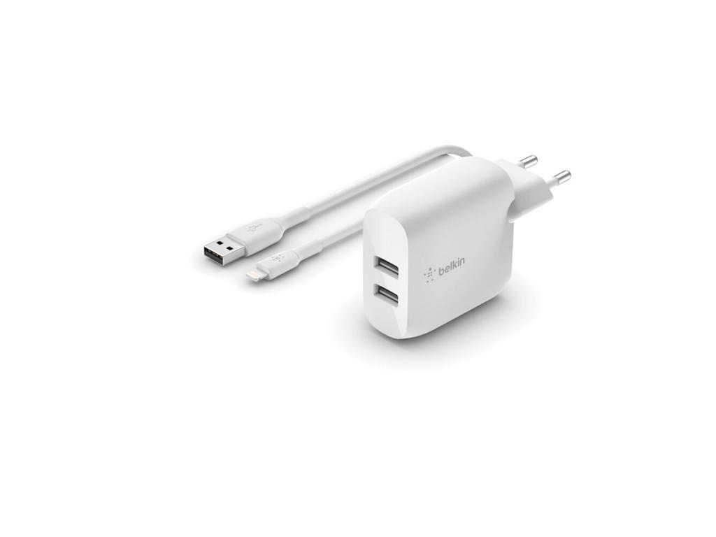 Belkin WCD001VF1MWH oplader til mobil enhed Universel Hvid Vekselstrøm Indendørs