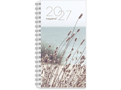 Planner, 2027, Week, 4 illustrationer, 1 uge pr. opslag, Mayland