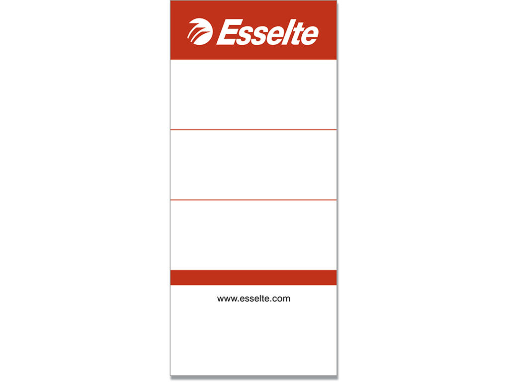 Rygetiketter, Til bred brevordner, 49x113 mm, 100 stk, Esselte 