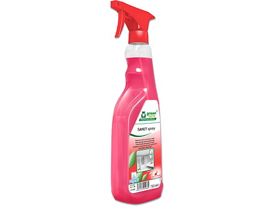 Sanitetsrengøring, Sur, Afkalkende, Med farve, Med parfume, Spray, 750 ml, Green Care Sanet