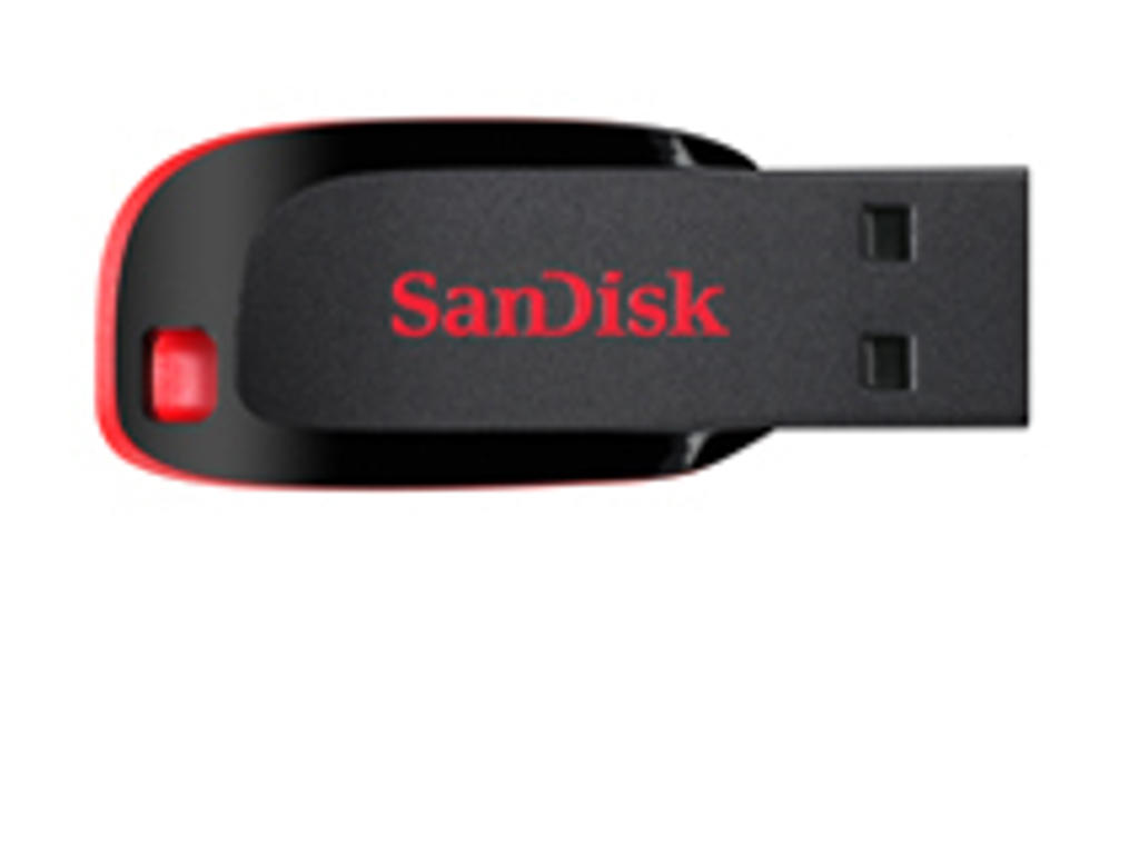 SanDisk Cruzer Blade USB-nøgle 16 GB USB Type-A 2.0 Sort, Rød