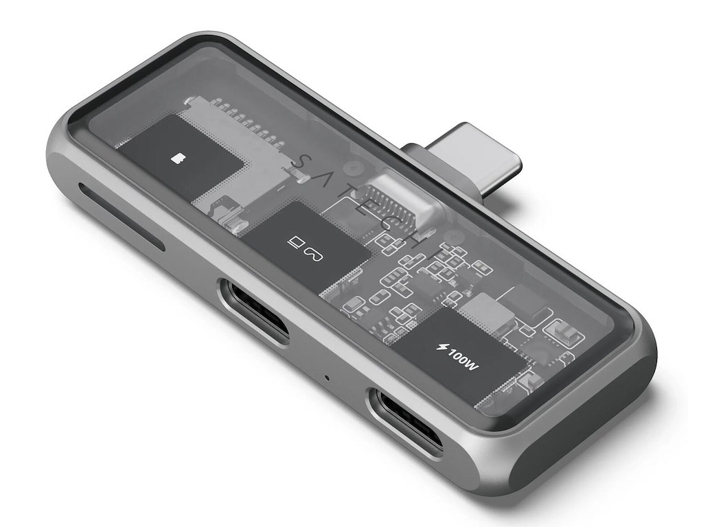 Satechi ST-HXRSDM dockingstation Docking USB 3.2 Gen 2 (3.1 Gen 2) Type-C Grå