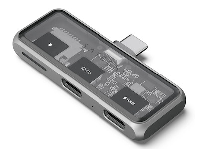 Satechi ST-HXRSDM dockingstation Docking USB 3.2 Gen 2 (3.1 Gen 2) Type-C Grå