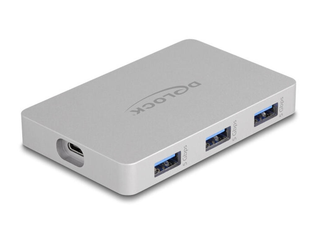 DeLOCK 64279 interface hub USB 3.2 Gen 2 (3.1 Gen 2) Type-C 10000 Mbit/s Grå