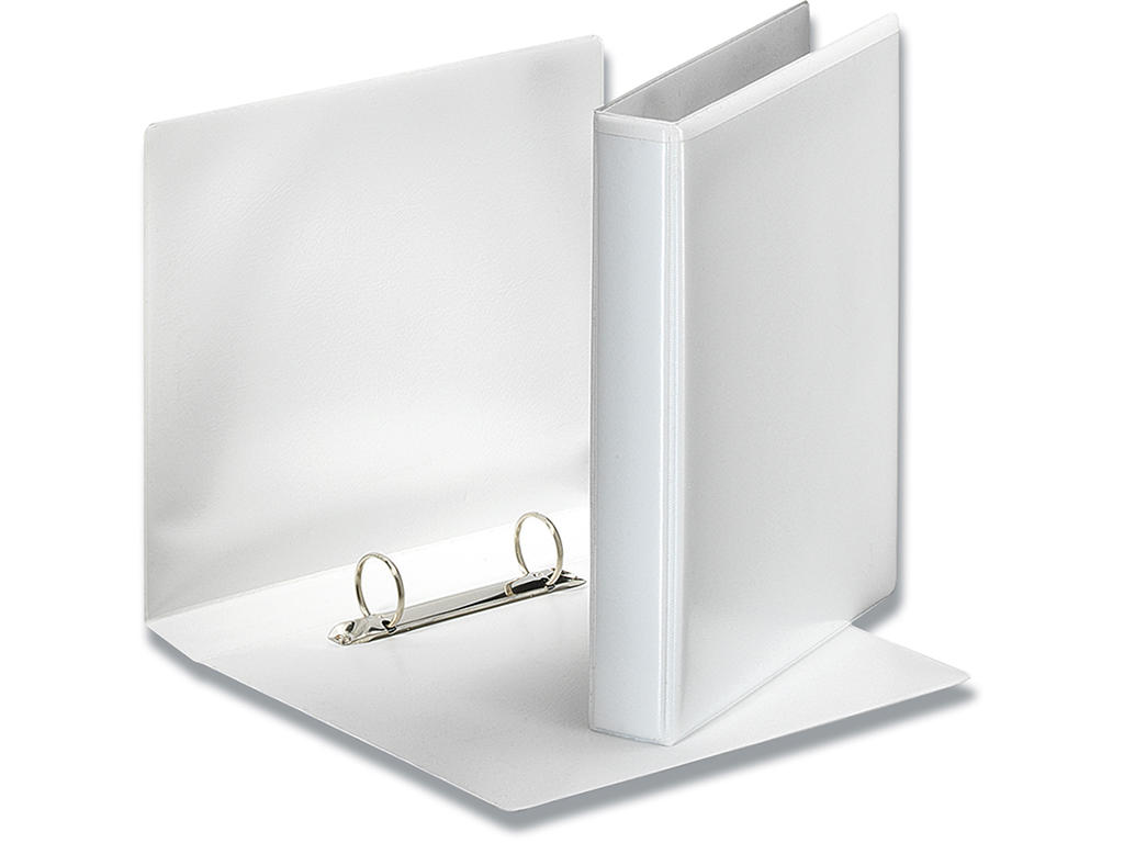Ringbind, A5, 2 D-ringe, Ø25 mm, 3.7 cm, Hvid, Esselte Panorama