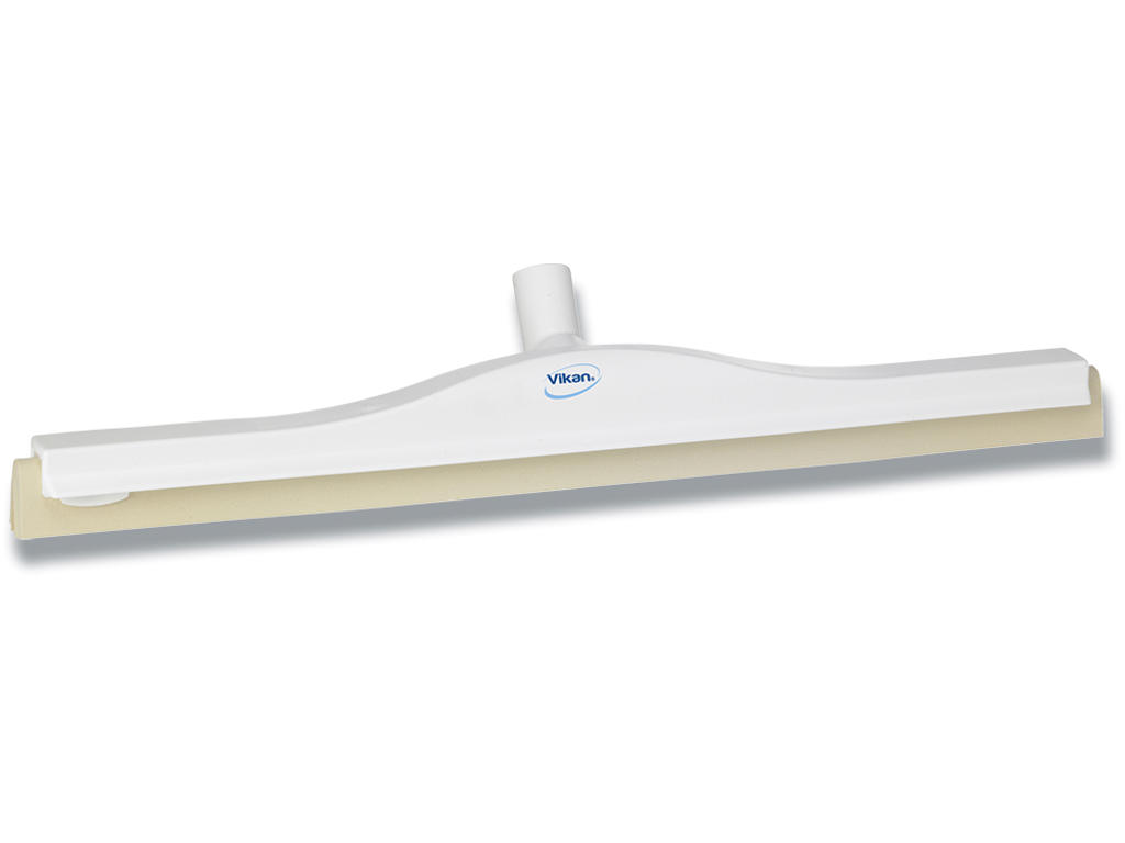 Gulvskraber, 60 cm, Hvid, Cellegummi/PP, Med drejeled og dobbeltblad, Vikan