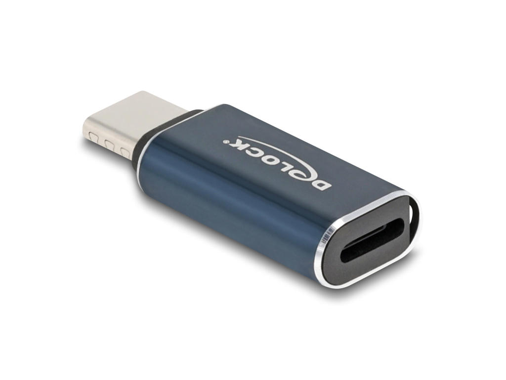 DeLOCK 60688 kabel kønsskifter USB 2.0 Type-C 8 pin Lightning Anthracit