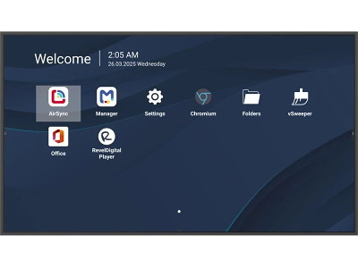 Viewsonic CDE8614-2C skilte display Digital fladpaneldisplay 2,18 m (86") LCD Wi-Fi 500 cd/m² 4K Ultra HD Sort Indbygget processer Android 14 24/7