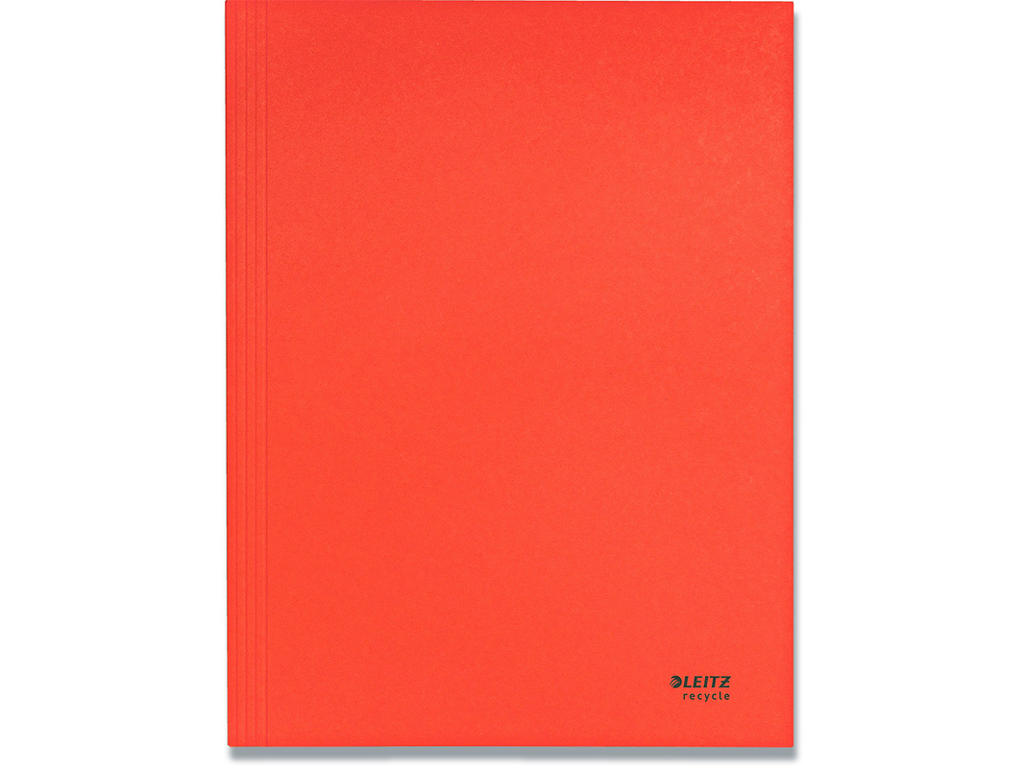 Sagsmappe, 3 klapper, A4, Rød, Leitz Recycle 