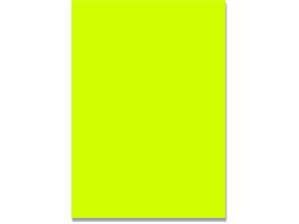 Karton, 50x70 cm, 260 g/m², Neongul, 1 ark, BNT 