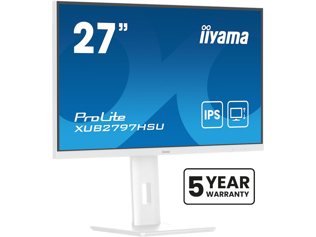 iiyama ProLite XUB2797HSU-W2 computerskærm 68,6 cm (27") 1920 x 1080 pixel Fuld HD LED Hvid