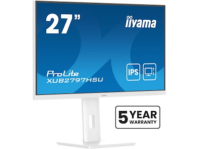 iiyama ProLite XUB2797HSU-W2 computerskærm 68,6 cm (27") 1920 x 1080 pixel Fuld HD LED Hvid