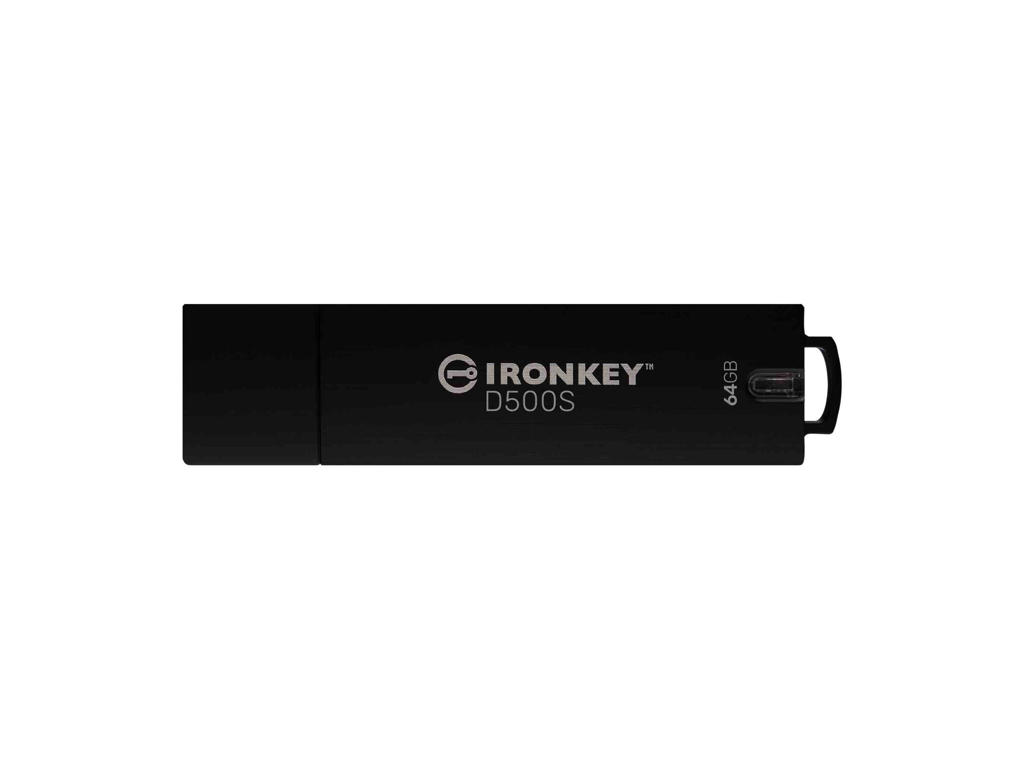 Kingston Technology IronKey 64 GB D500S FIPS 140-3, niv. 3 AES-256