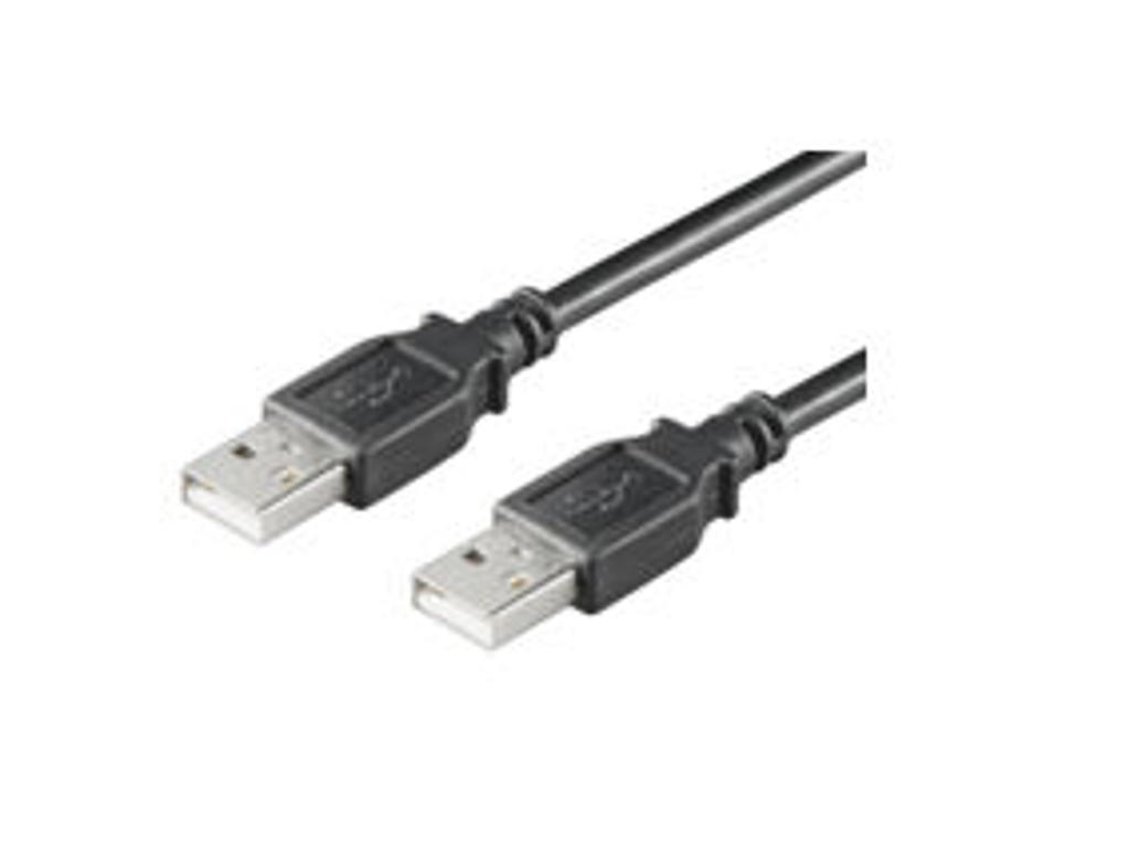 Microconnect USBAA01B USB-kabel USB 2.0 0,1 m USB A Sort
