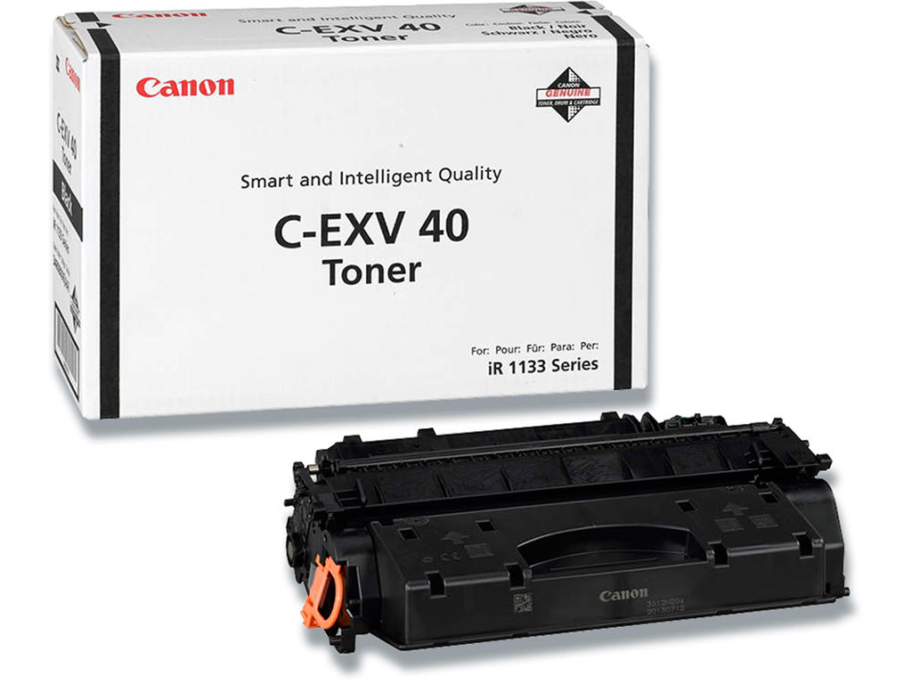 Toner, C-EXV 40, Black-sort, 6.000 sider, Canon 3480B006