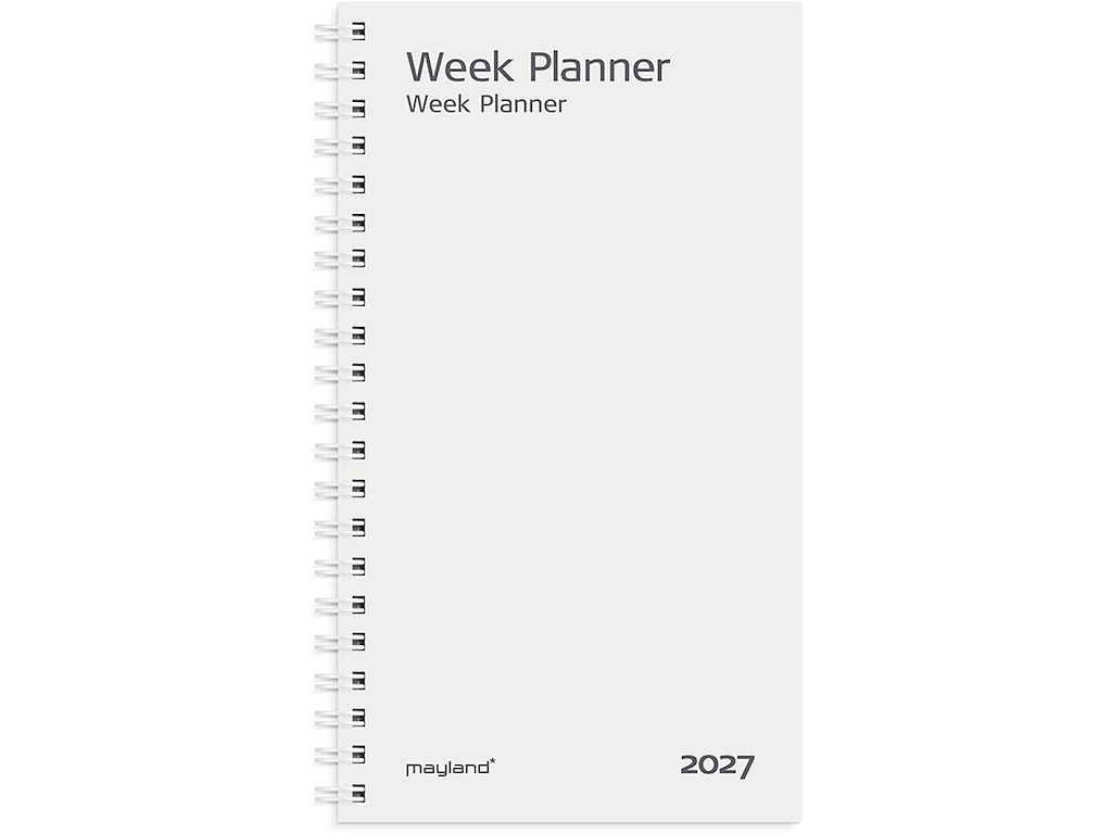 Planner, 2027, Week, 1 uge pr. opslag, Refill, Mayland