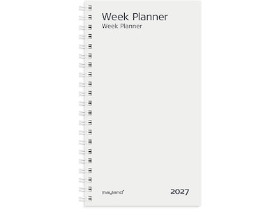 Planner, 2027, Week, 1 uge pr. opslag, Refill, Mayland