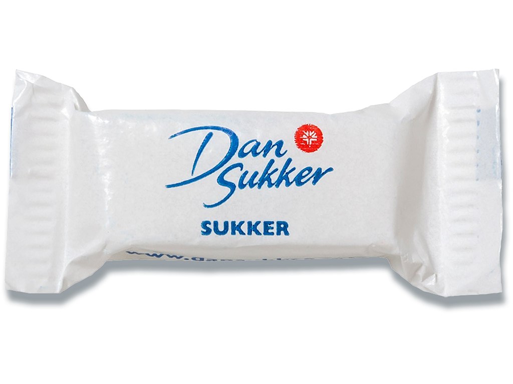 Sukker, 1000 pakker, 4.4 g, Hugget, Dansukker 