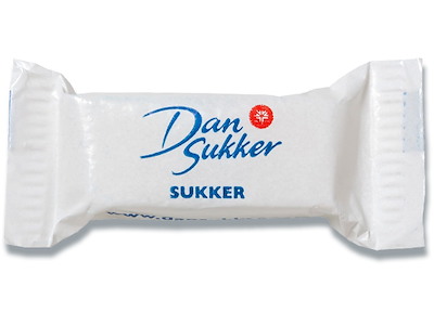 Sukker, 1000 pakker, 4.4 g, Hugget, Dansukker 