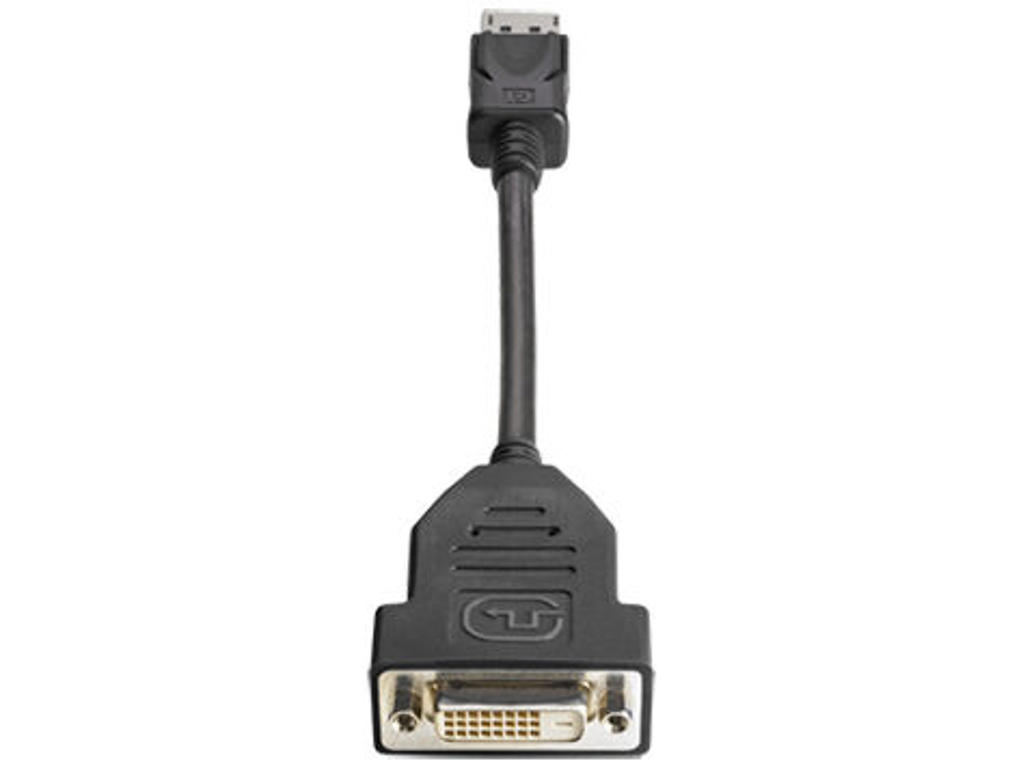 HP DisplayPort - DVI-D 0,19 m Sort