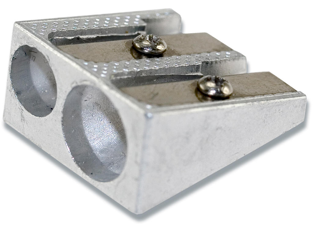 Blyantspidser, Fingermodel, 2 huller, Metal, BNT Office 