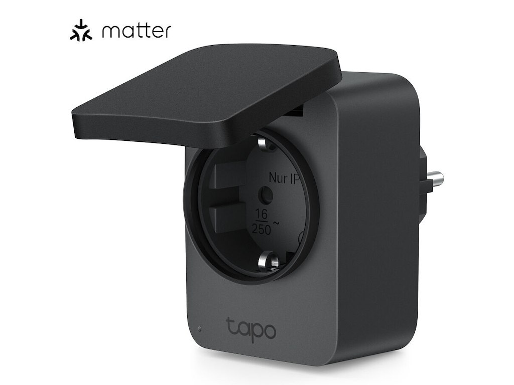 TP-Link Tapo P410M smart stik 3680 W Hjem Sort