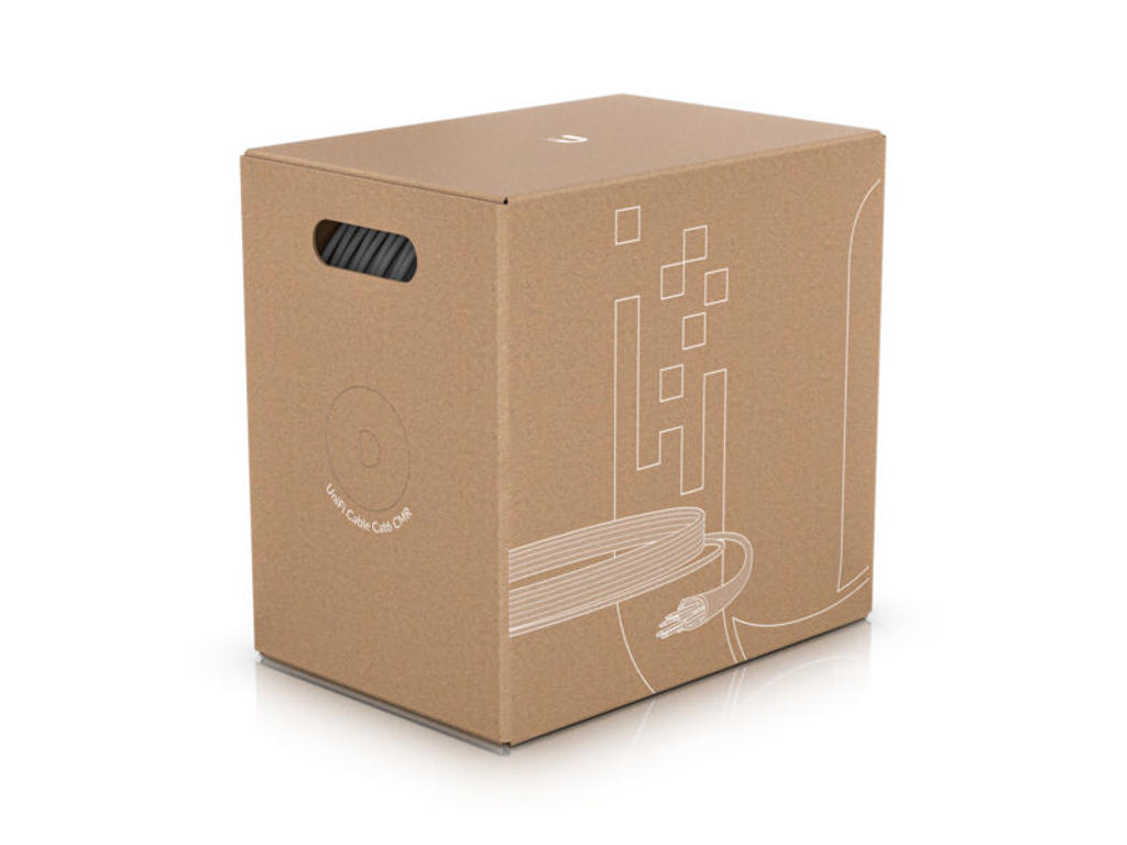 Ubiquiti U-Cable-C6-CMR netværkskabel Hvid 305 m Cat6 U/UTP (UTP)