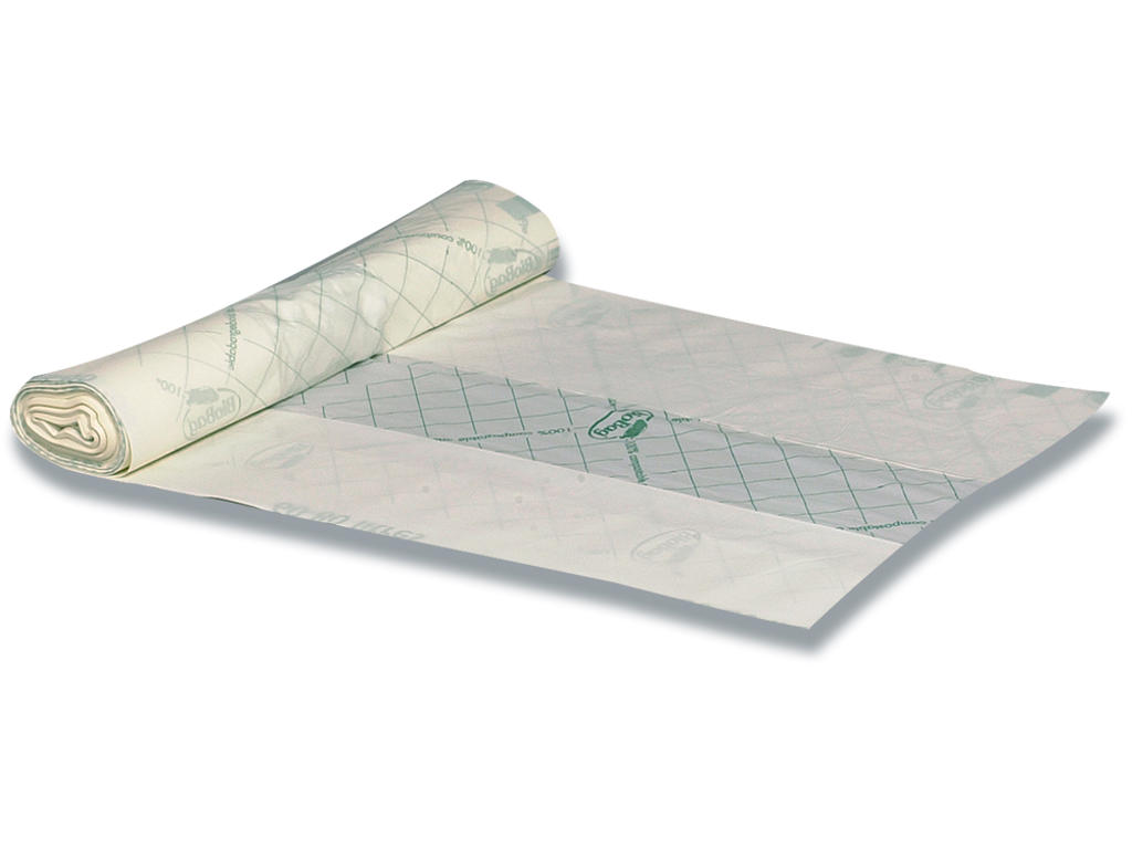 Affaldssække, 80 liter, 1 rulle, 12 sække pr rulle, Abena BioBag 