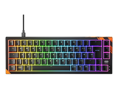 CHERRY K5 PRO TMR COMPACT tastatur Spil USB QWERTY UK engelsk Sort, Orange