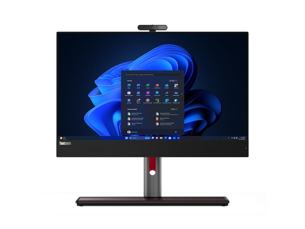 Lenovo ThinkCentre M90a Gen 5 Intel® Core™ i5 i5-14500 60,5 cm (23.8") 1920 x 1080 pixel All-in-One PC 16 GB DDR5-SDRAM 512 GB SSD Windows 11 Pro Wi-Fi 6E (802.11ax) Sort