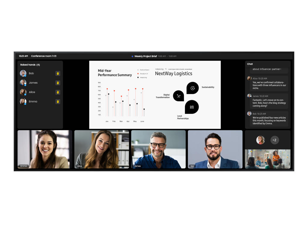 Samsung QPDX-5K Digital fladpaneldisplay 2,67 m (105") LCD Wi-Fi 500 cd/m² 5K Ultra HD Sort Tizen 7.0 24/7