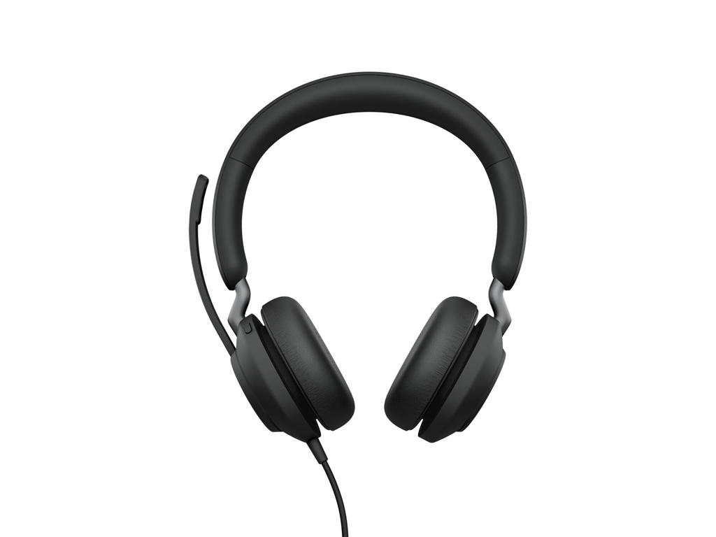 Jabra Evolve2 40 SE Headset Ledningsført Opkald/musik USB Type-C / USB Type-A Sort