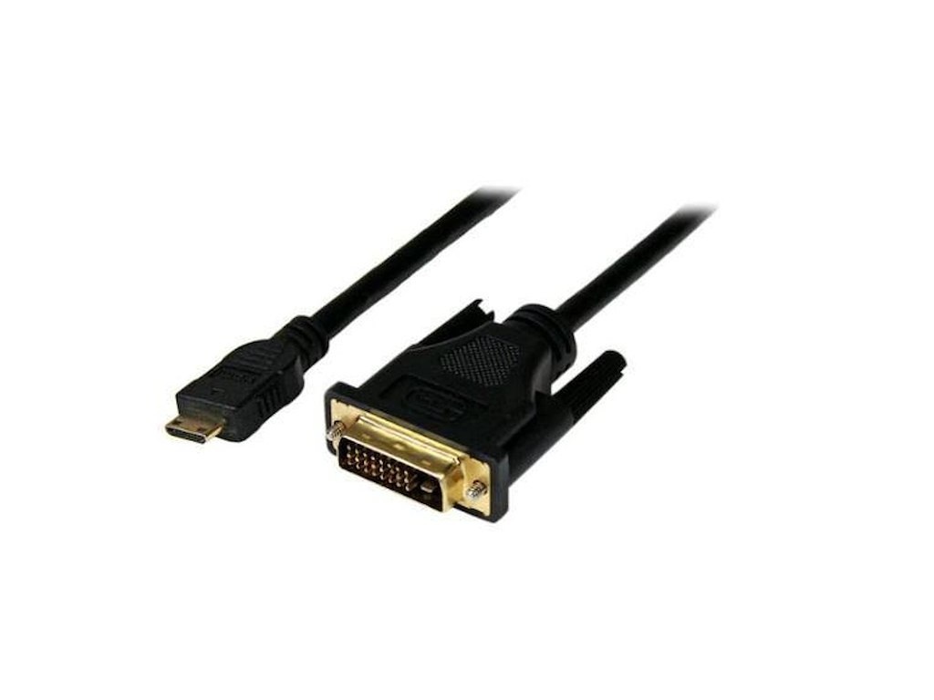 Microconnect HDCPDVIDD videokabel adapter 1 m HDMI Type C (Mini) DVI-D Sort