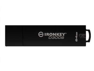 Kingston Technology IronKey 64 GB D300S AES 256 XTS krypteret USB-drev