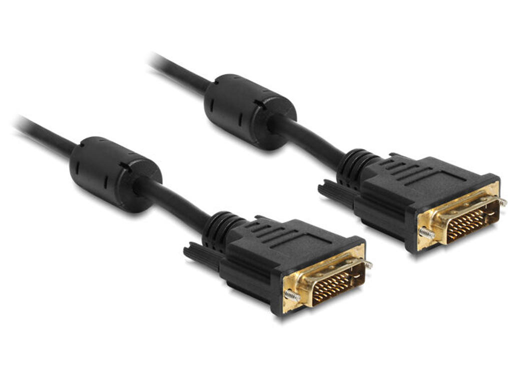 DeLOCK 83191 DVI kabel 3 m DVI-D Sort