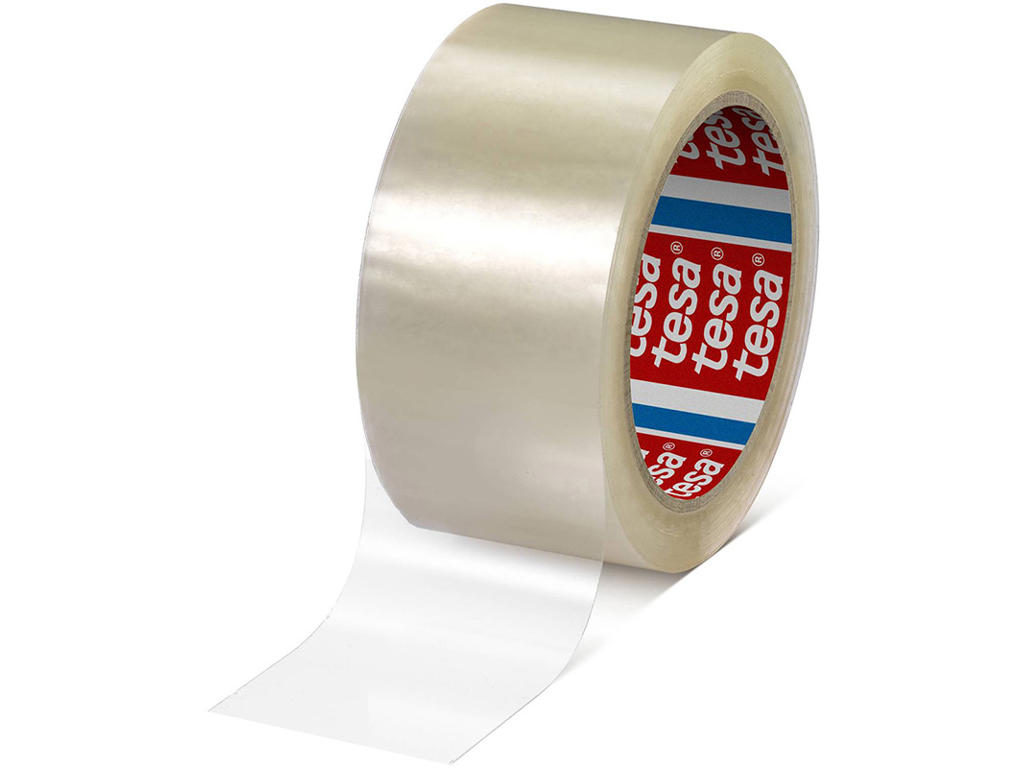 Tape - emballage, 50mm x 66m, Transparent, 1 rulle, Tesa 4024