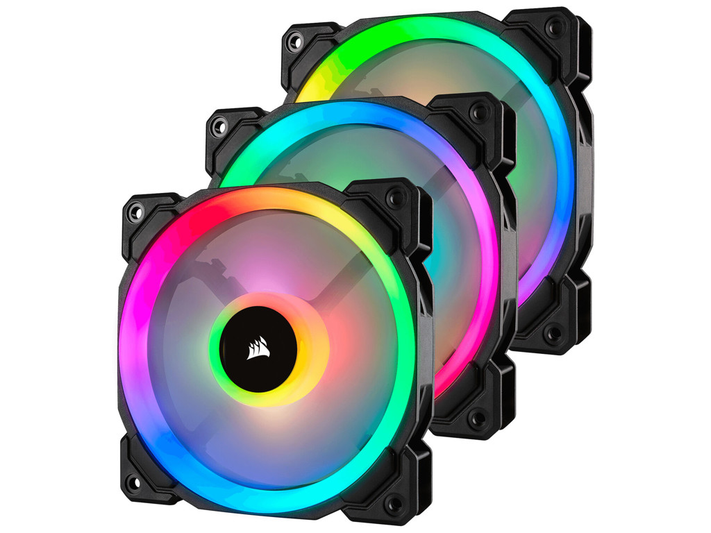Corsair LL120 RGB Computerkabinet Ventilator 12 cm Sort, Hvid