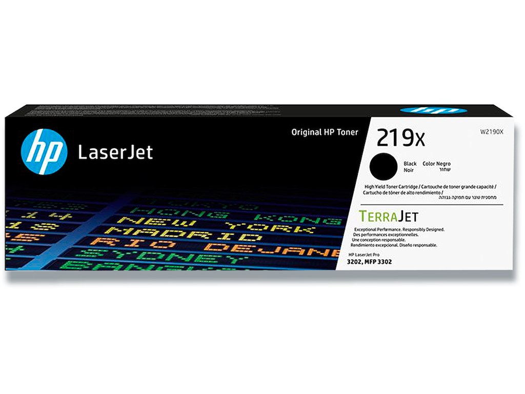 Toner, 219X, Black-sort, 3.200 sider, HP W2190X