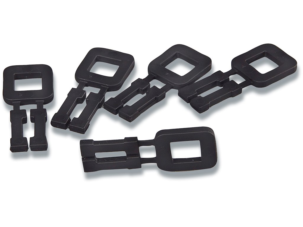 Plasthåndspænder sort til 12mm bånd 1000stk/kar