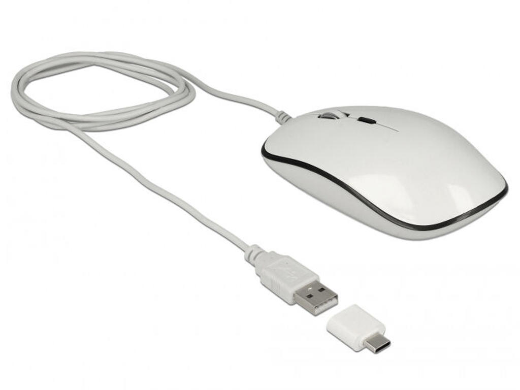 DeLOCK 12532 mus Kontor Ambidextrous USB Type-A Optisk 3200 dpi