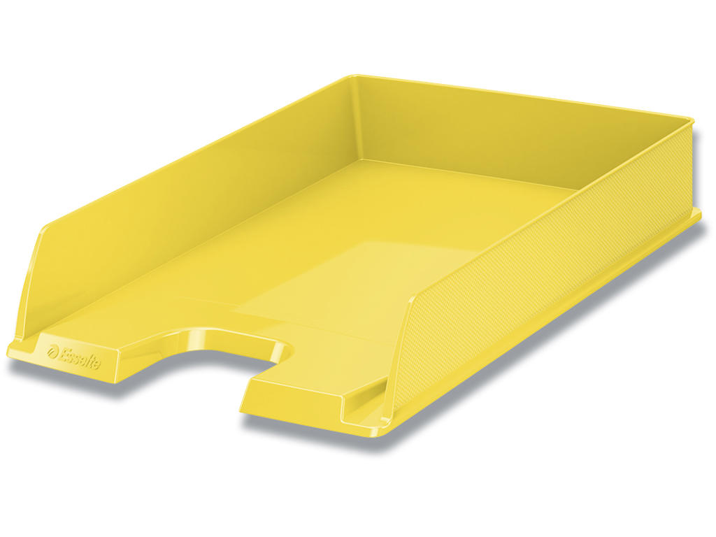 Brevbakke, Gul, A4, Udvendig: B25.4xH6.1xD35 cm, Esselte Europost VIVIDA 