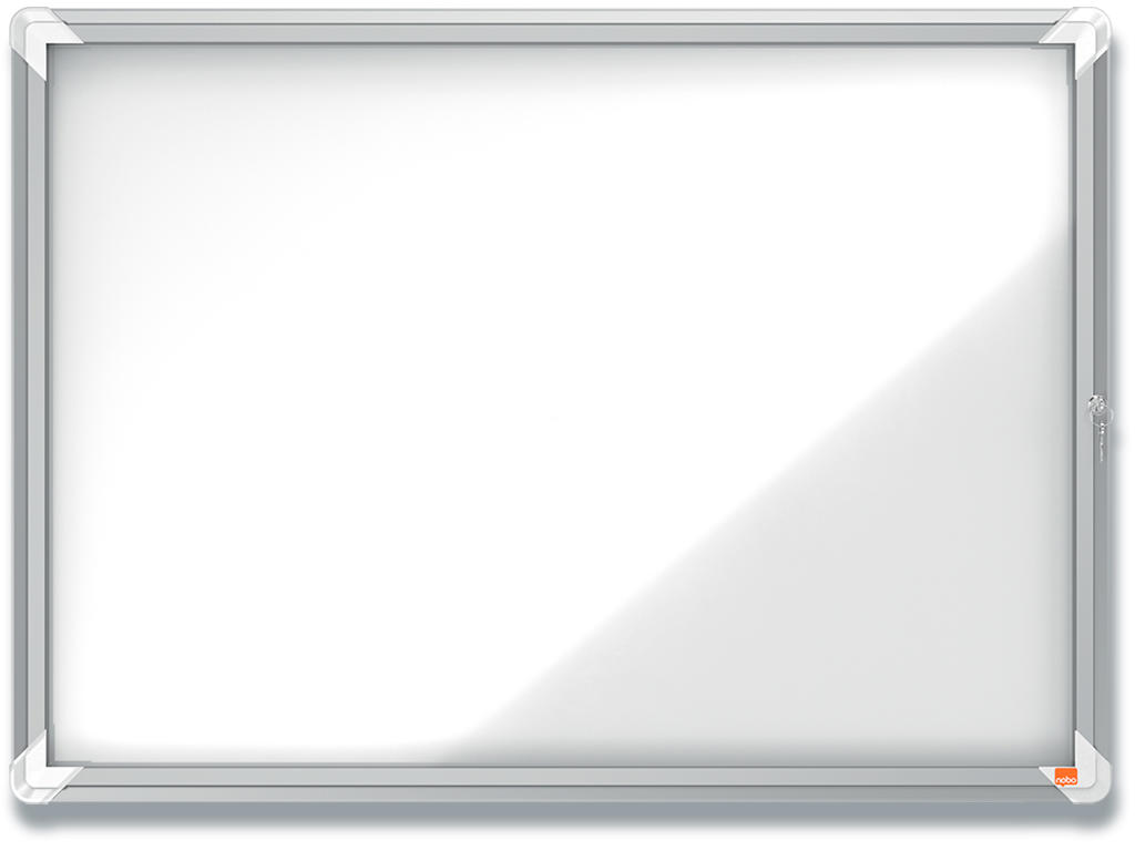 Opslagsskab, 8xA4, Magnetisk, Hængslet låge, Udendørs brug, Nobo Premium Plus