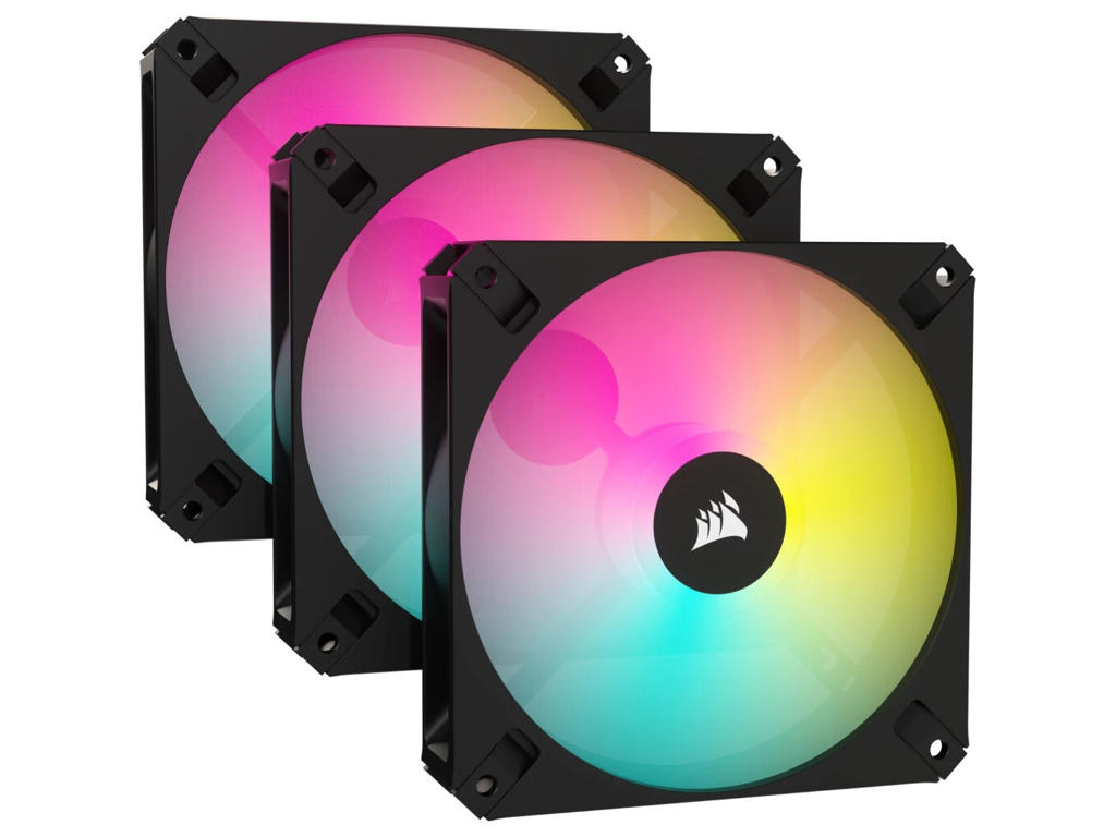 Corsair iCUE AR120 Computerkabinet Ventilator 12 cm Sort, Hvid 3 stk