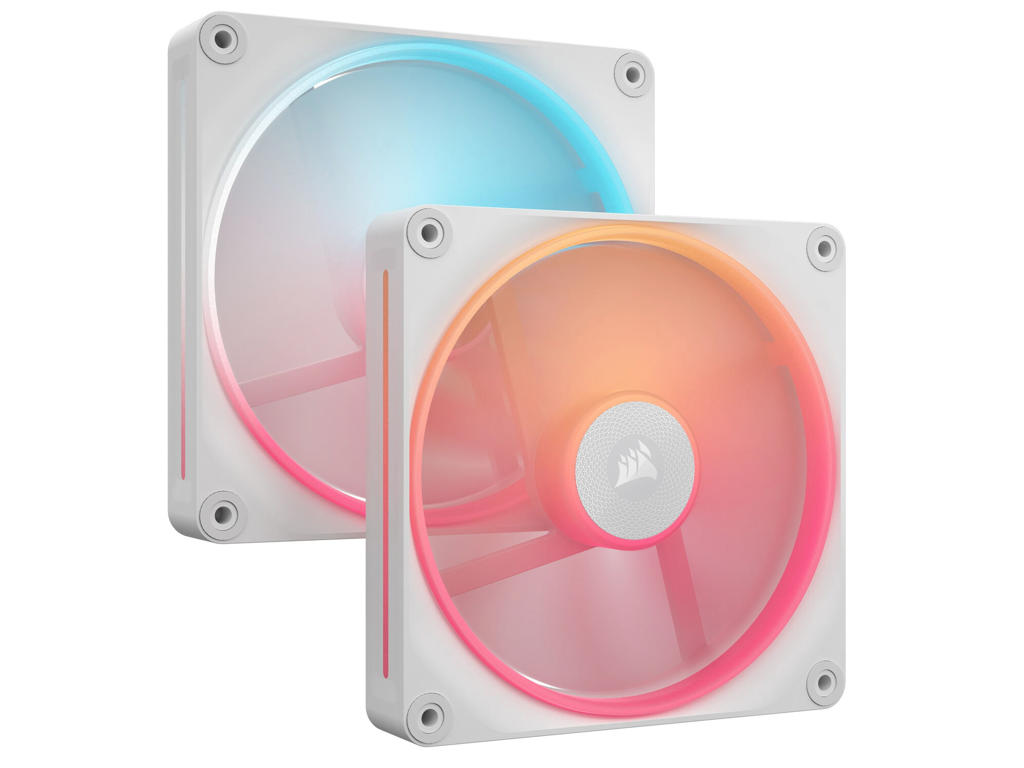 Corsair iCUE LINK LX140-R RGB Computerkabinet Ventilator 14 cm Hvid 2 stk