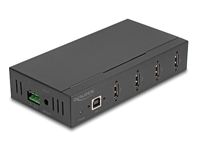 DeLOCK 60686 interface hub USB 2.0 Type-B 480 Mbit/s Sort