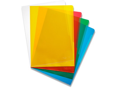 Plastomslag, A4, 100 stk, 0.1 mm, Assorterede farver,  Durable