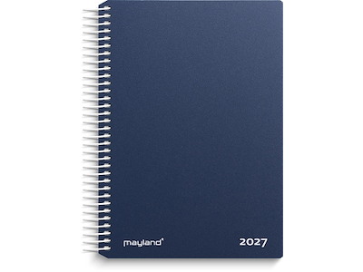 Kalender, 2027, Dag, 1 dag pr. side, Blå, Mayland